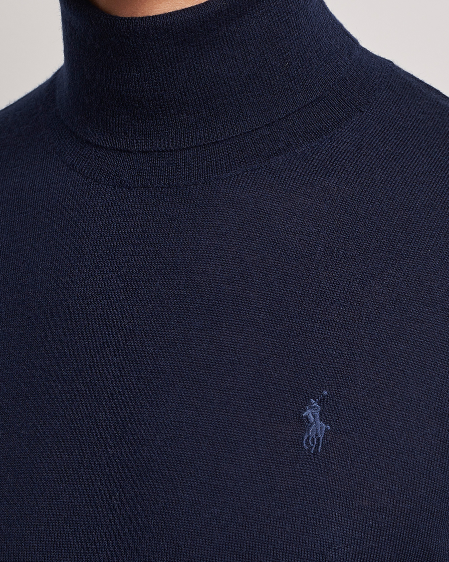 Mies | Puserot | Polo Ralph Lauren | Merino Knitted Rollneck Hunter Navy