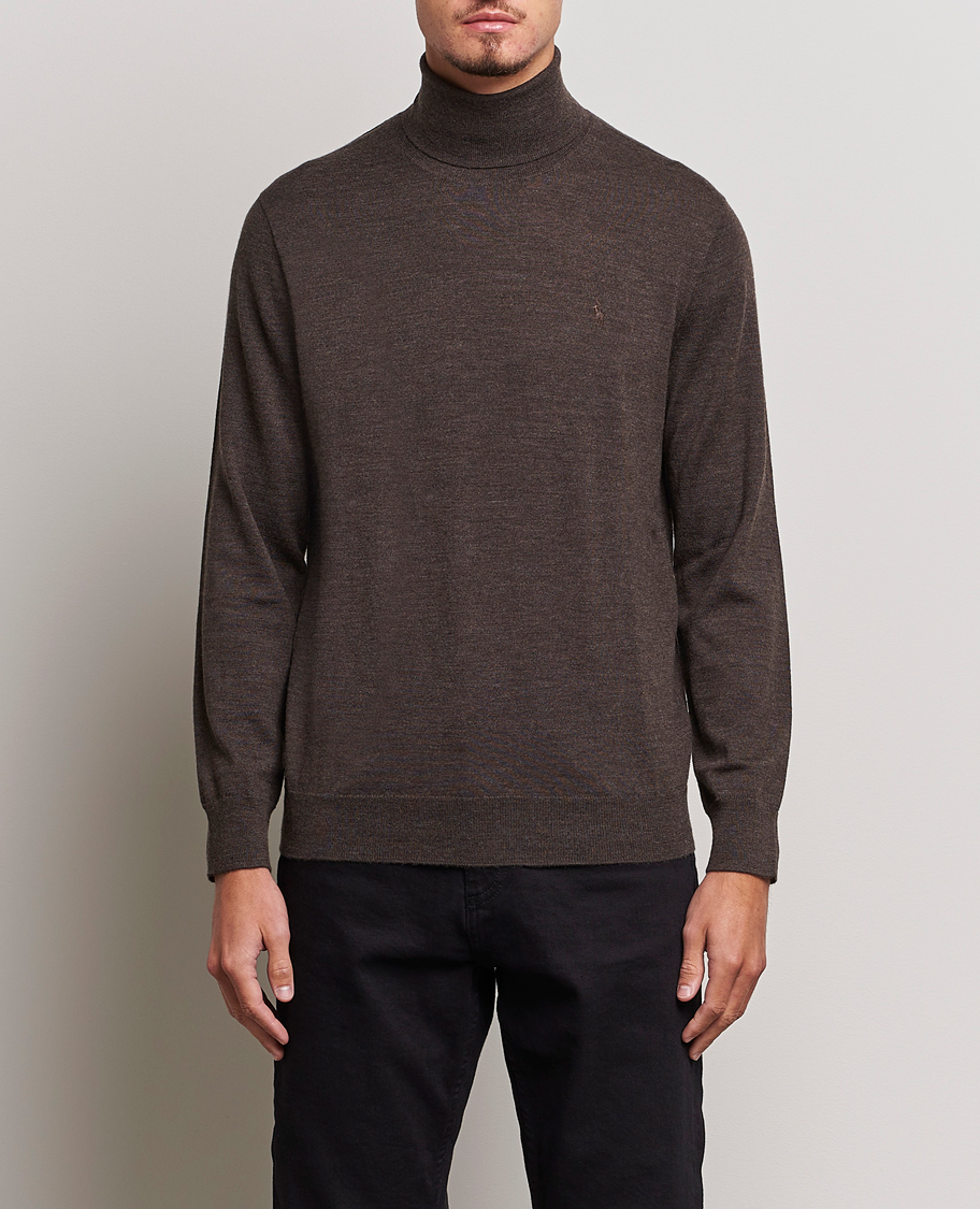 Mies | Poolot | Polo Ralph Lauren | Merino Knitted Rollneck Brown Heather