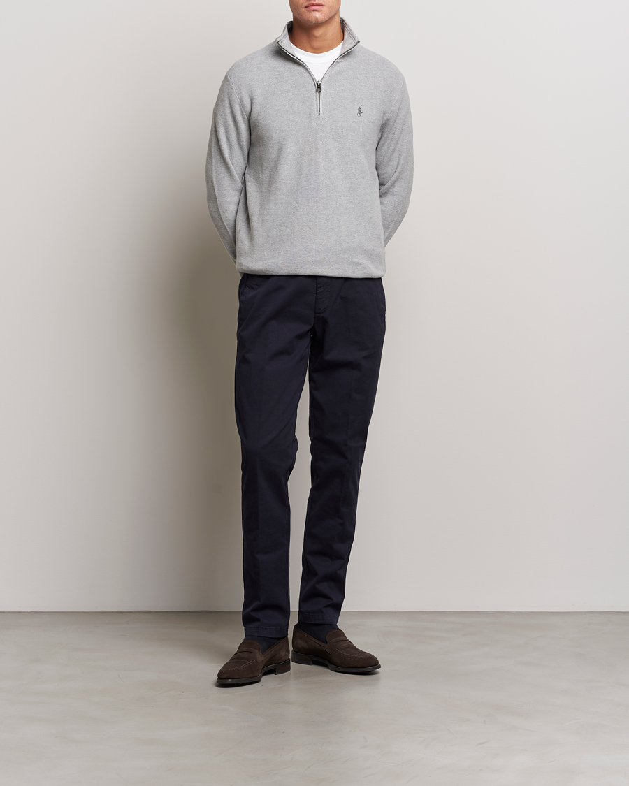 Mies | Puserot | Polo Ralph Lauren | Textured Half Zip Andover Heather