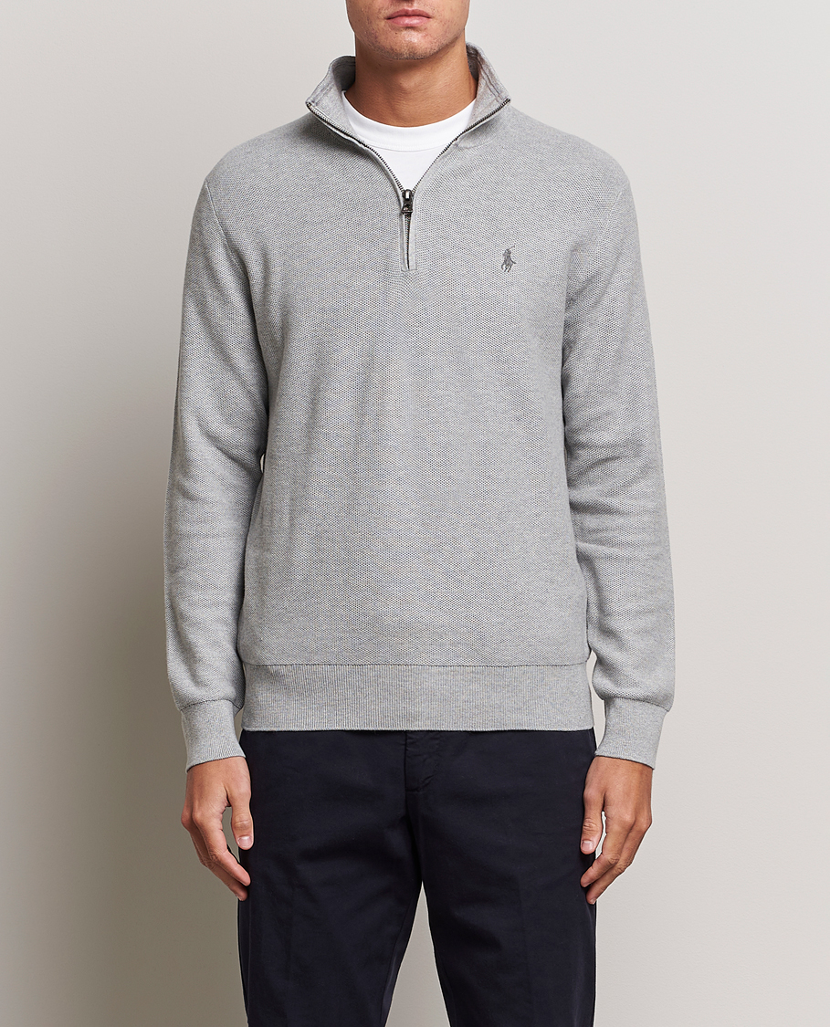 Mies | Puserot | Polo Ralph Lauren | Textured Half Zip Andover Heather