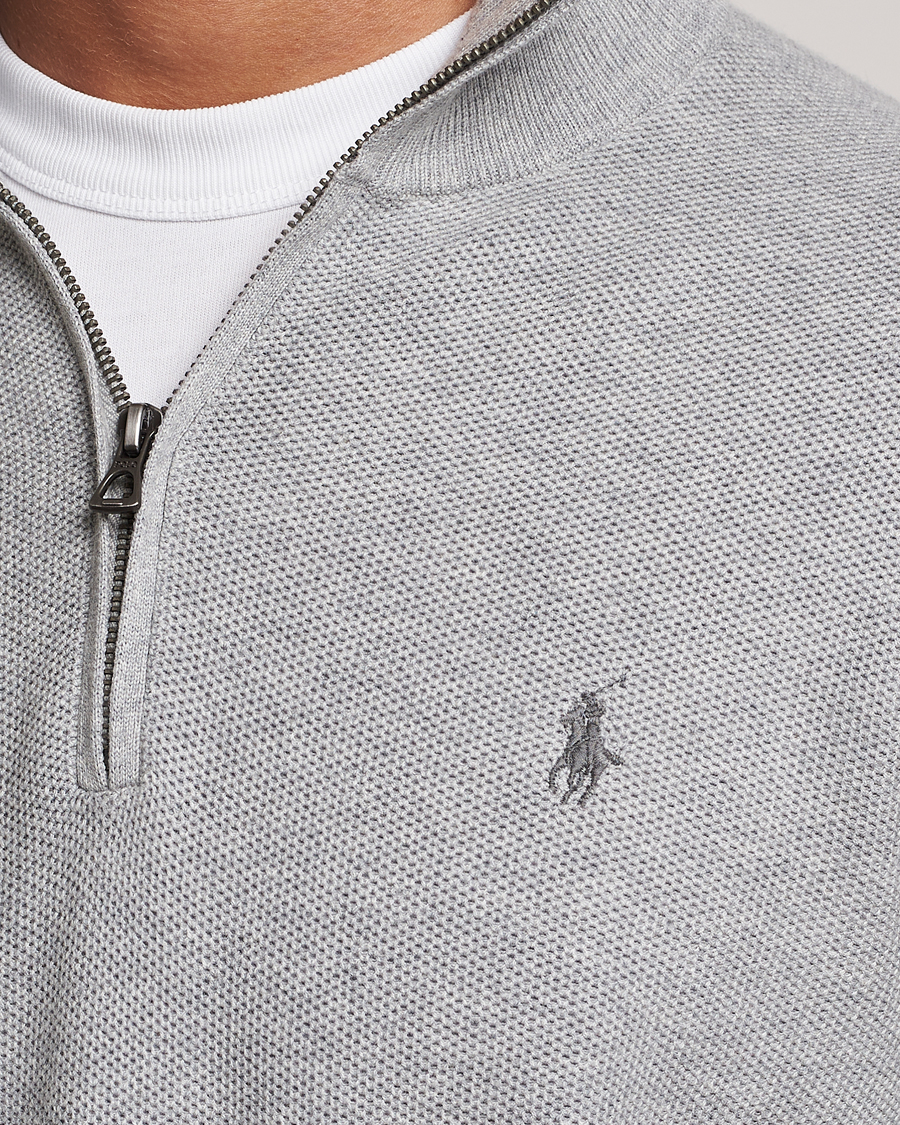 Mies | Puserot | Polo Ralph Lauren | Textured Half Zip Andover Heather