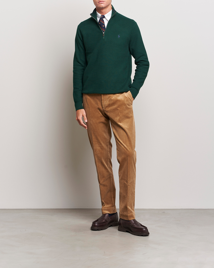 Mies | Puserot | Polo Ralph Lauren | Textured Half Zip Hunt Club Green