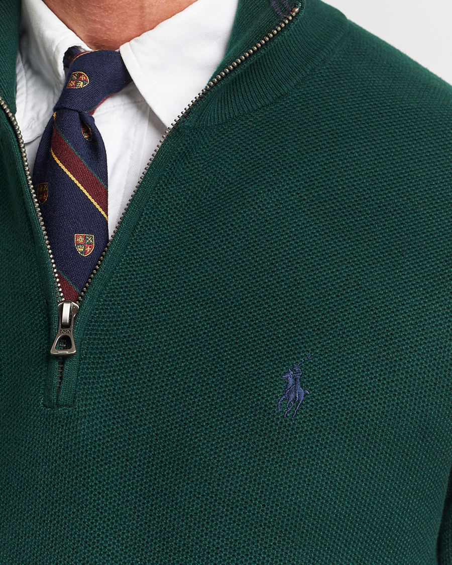 Mies | Puserot | Polo Ralph Lauren | Textured Half Zip Hunt Club Green
