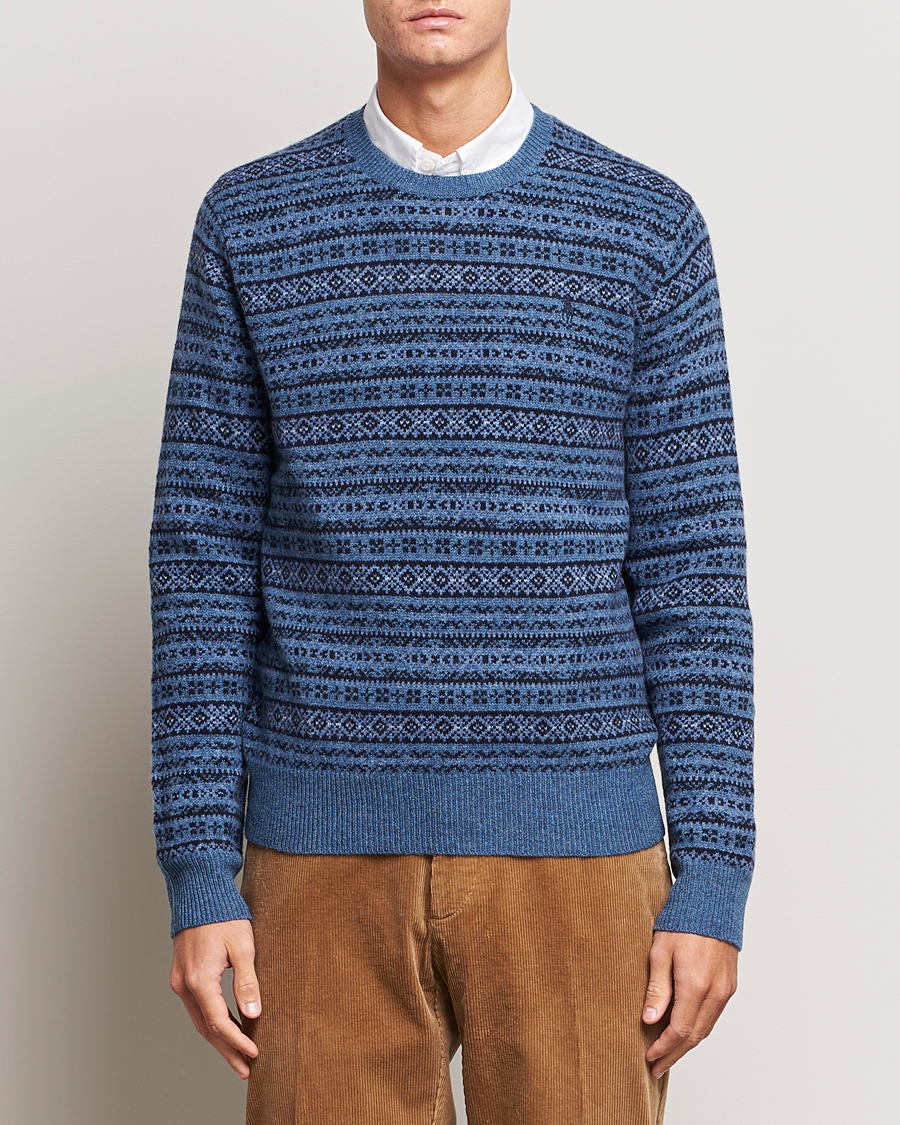 Mies |  | Polo Ralph Lauren | Wool/Cashmere Fairisle Sweater Navy
