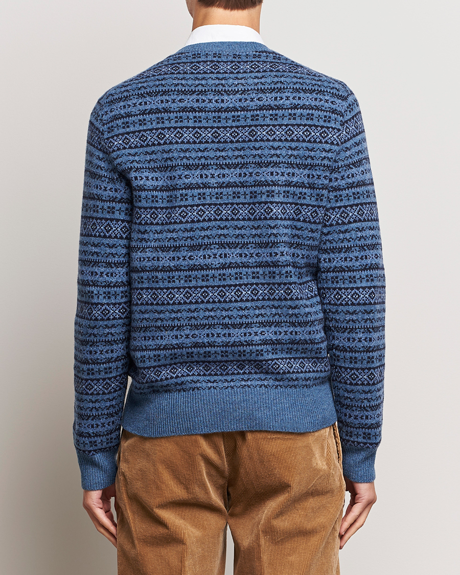 Mies | Puserot | Polo Ralph Lauren | Wool/Cashmere Fairisle Sweater Navy
