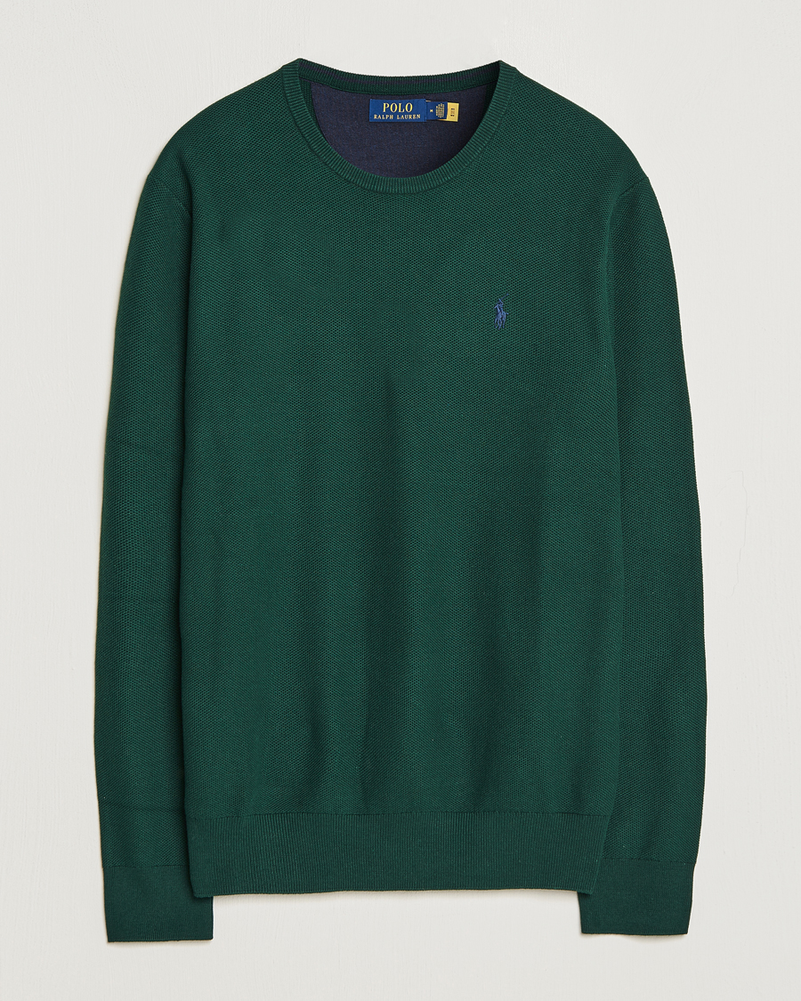 Mies | Puserot | Polo Ralph Lauren | Textured Crew Neck Sweater Hunt Club Green