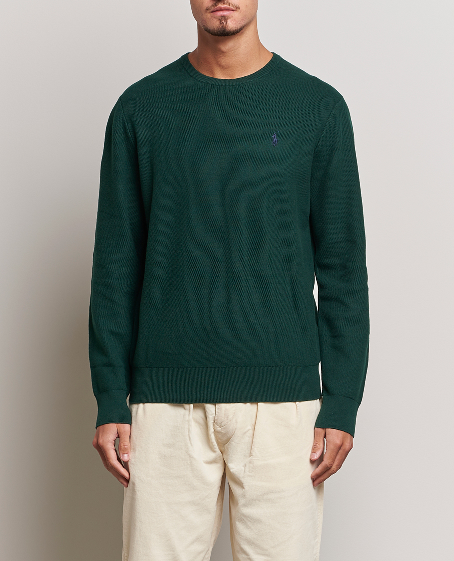 Mies |  | Polo Ralph Lauren | Textured Crew Neck Sweater Hunt Club Green