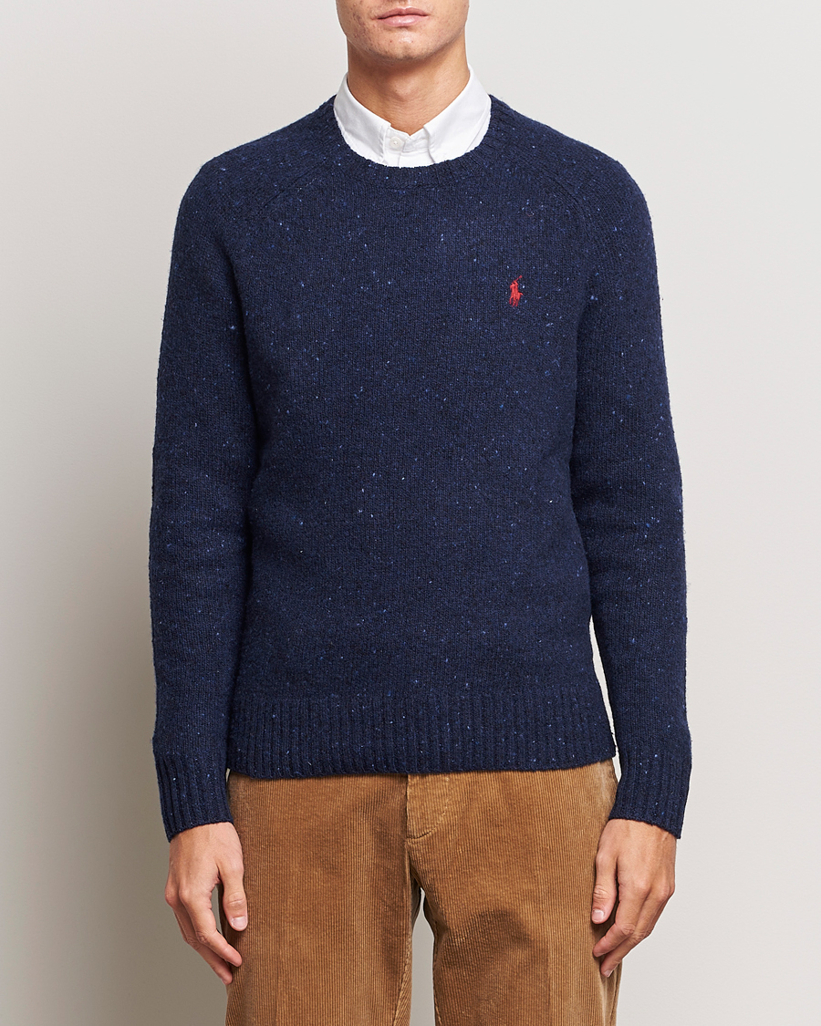 Mies |  | Polo Ralph Lauren | Wool Knitted Donegal Sweater Ancient Navy
