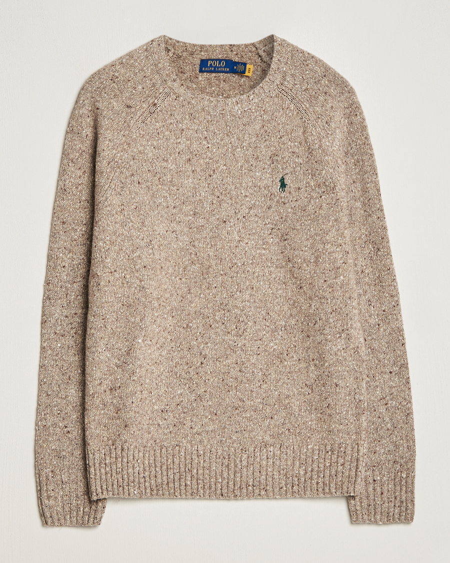 Mies | Puserot | Polo Ralph Lauren | Wool Knitted Donegal Sweater Bark