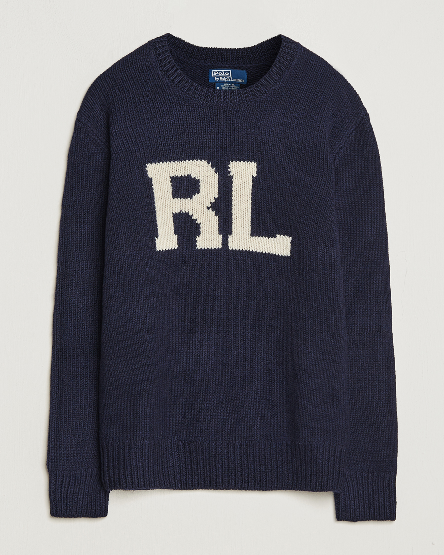 Mies | Puserot | Polo Ralph Lauren | RL Wool Knitted Sweater Hunter Navy