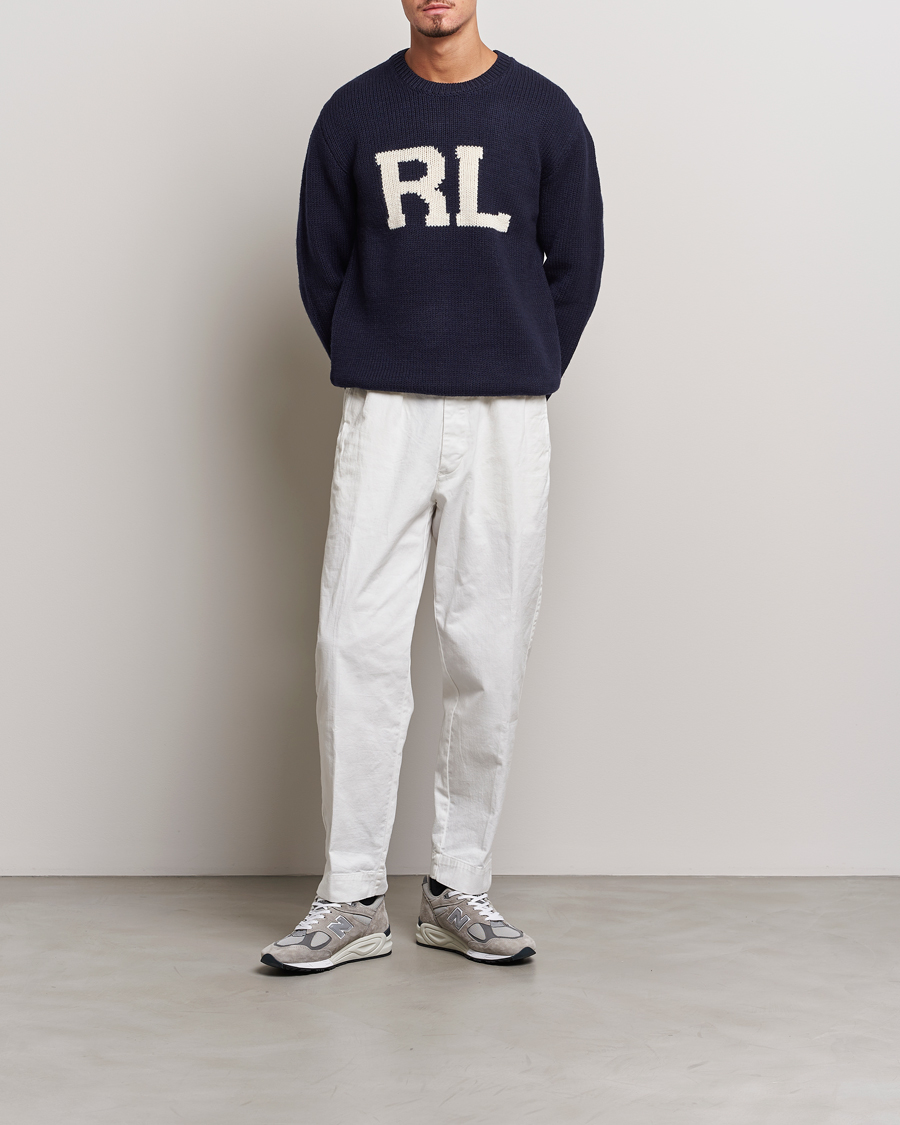 Mies | Puserot | Polo Ralph Lauren | RL Wool Knitted Sweater Hunter Navy