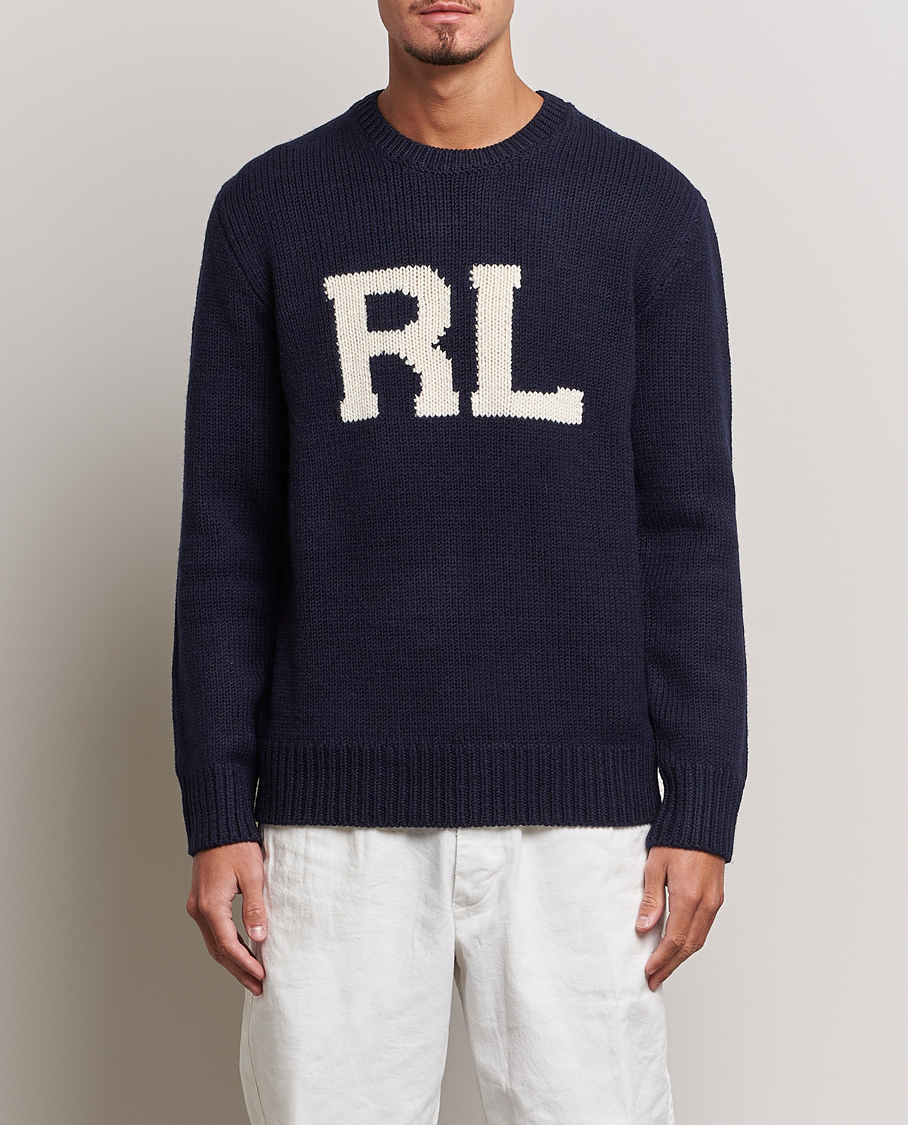 Mies | Puserot | Polo Ralph Lauren | RL Wool Knitted Sweater Hunter Navy