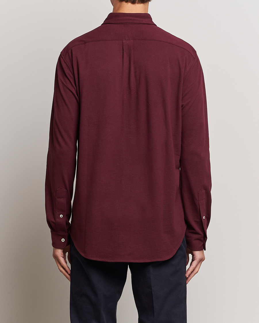 Mies | Kauluspaidat | Polo Ralph Lauren | Slim Fit Featherweight Mesh Shirt Harvard Wine