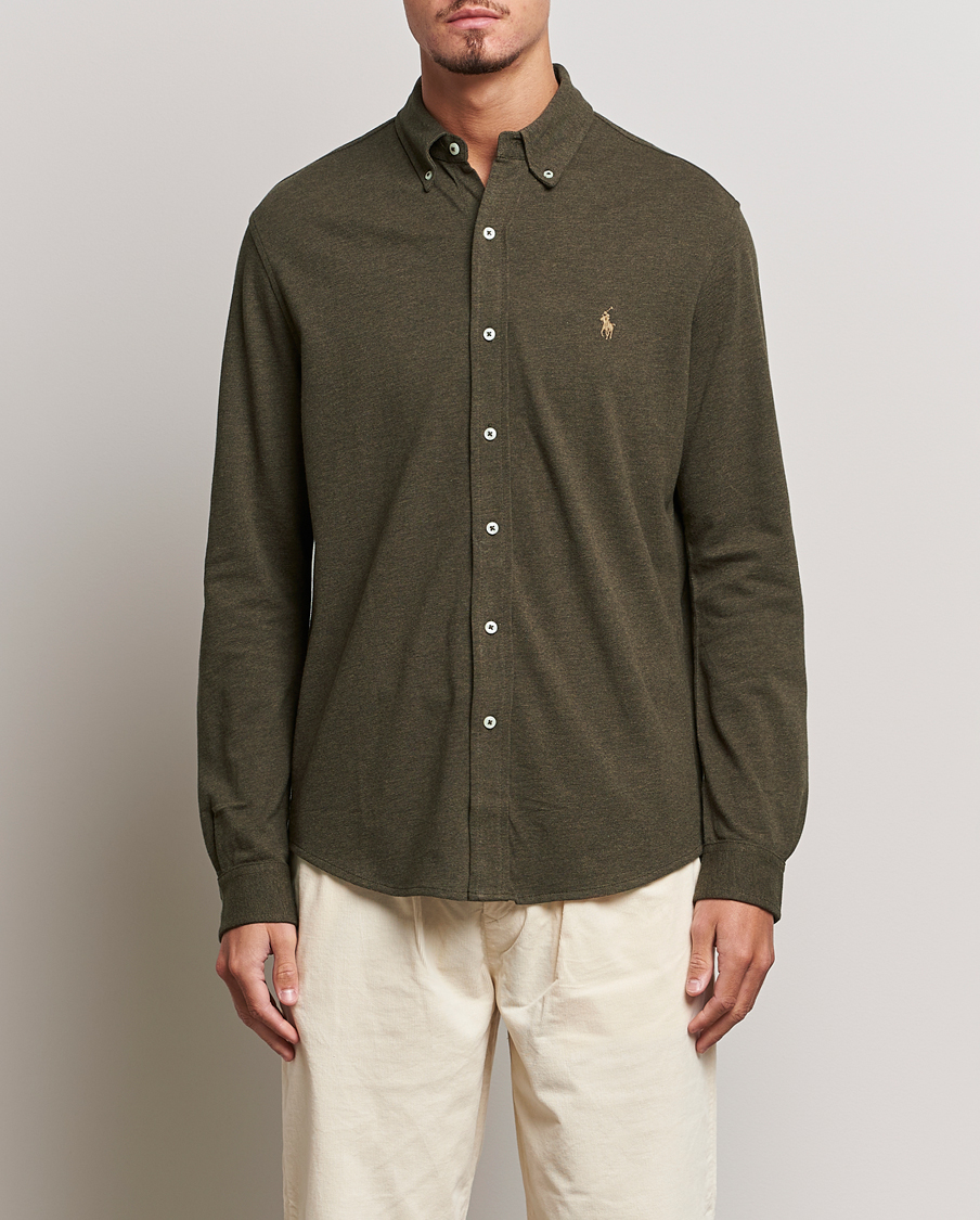 Mies |  | Polo Ralph Lauren | Featherweight Mesh Shirt Olive Heather