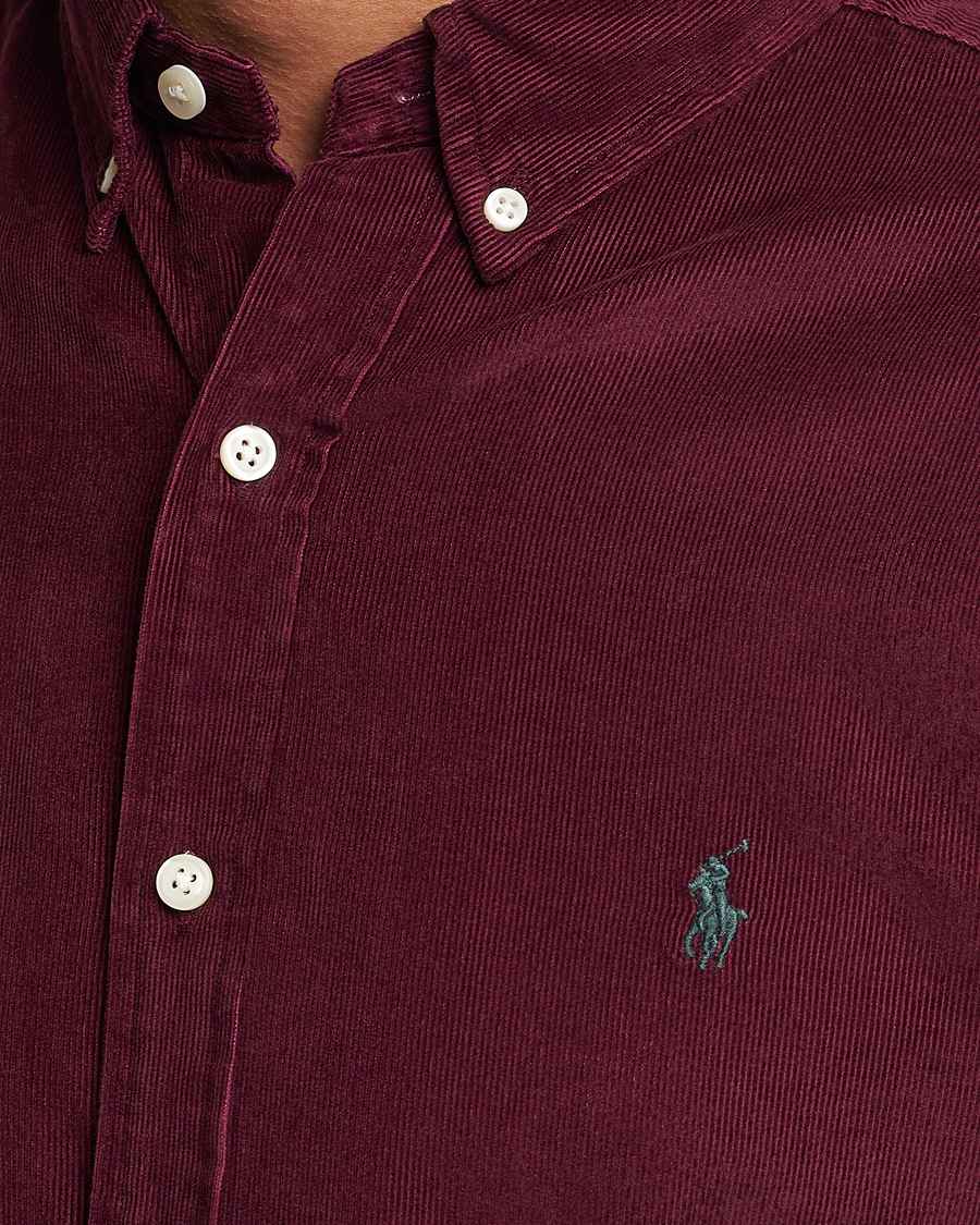 Mies | Kauluspaidat | Polo Ralph Lauren | Slim Fit Corduroy Shirt Harvard Wine