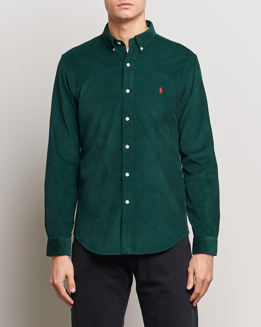 Mies |  | Polo Ralph Lauren | Slim Fit Corduroy Shirt Hunt Club Green