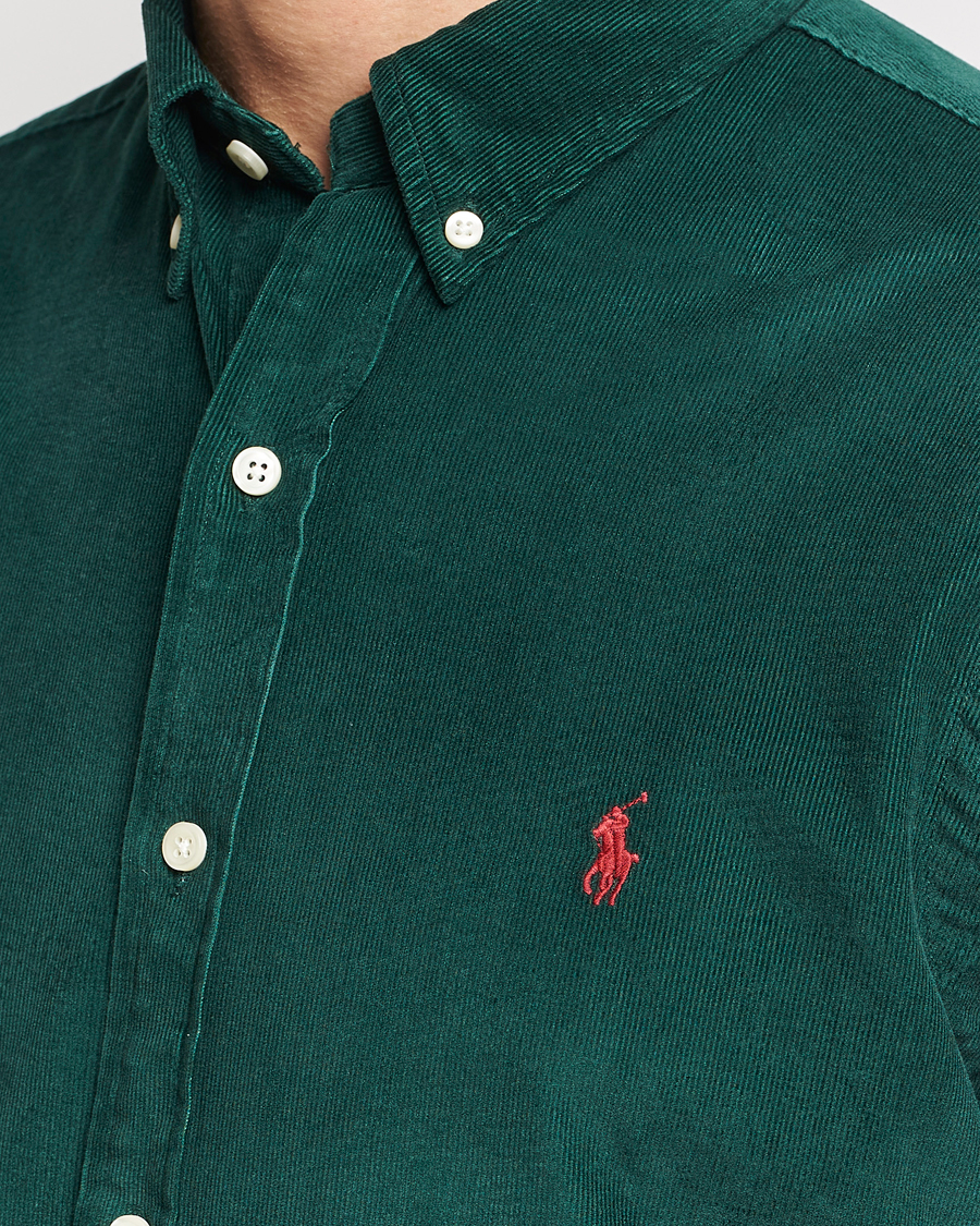 Mies | Kauluspaidat | Polo Ralph Lauren | Slim Fit Corduroy Shirt Hunt Club Green