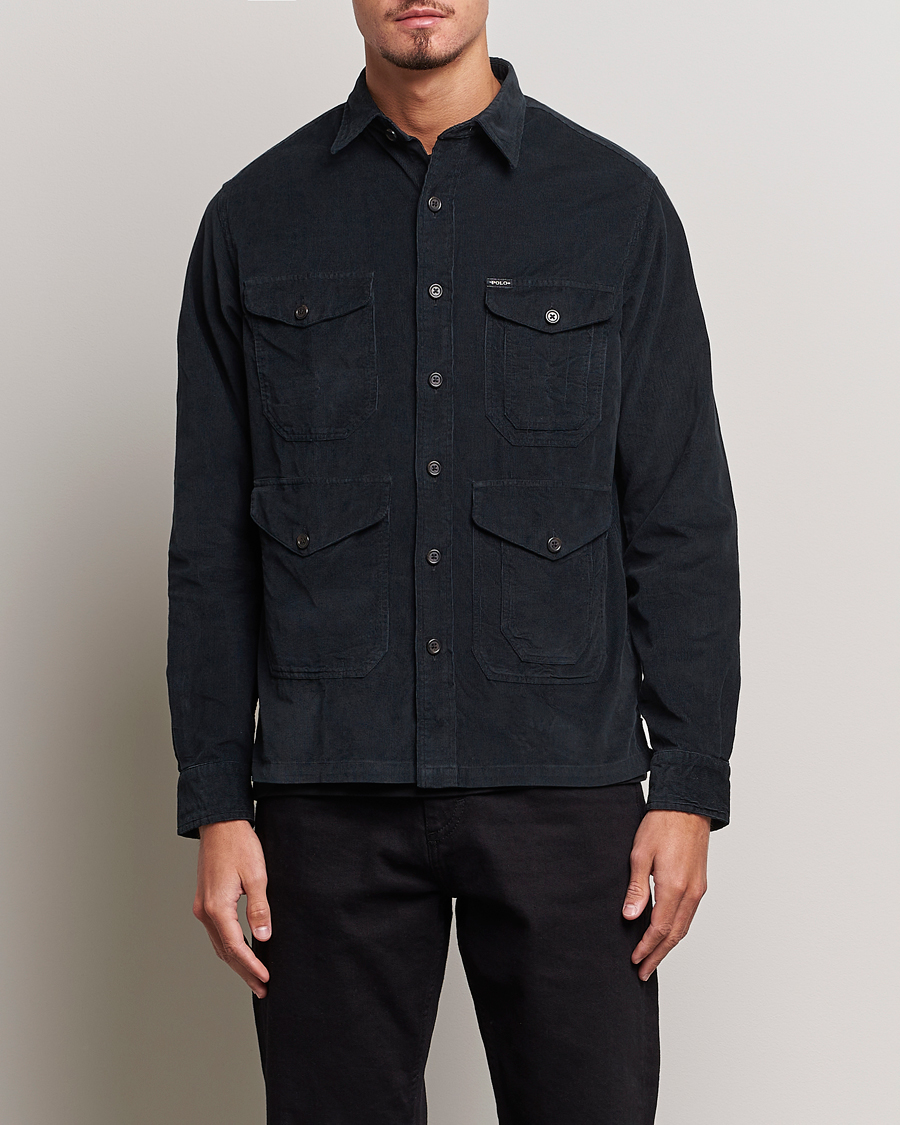 Mies | Paitatakit | Polo Ralph Lauren | Corduroy Pocket Overshirt Black