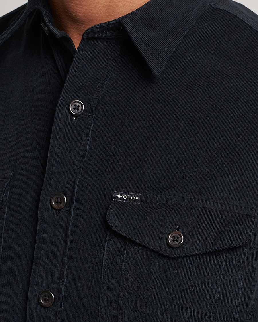 Mies | Kauluspaidat | Polo Ralph Lauren | Corduroy Pocket Overshirt Black