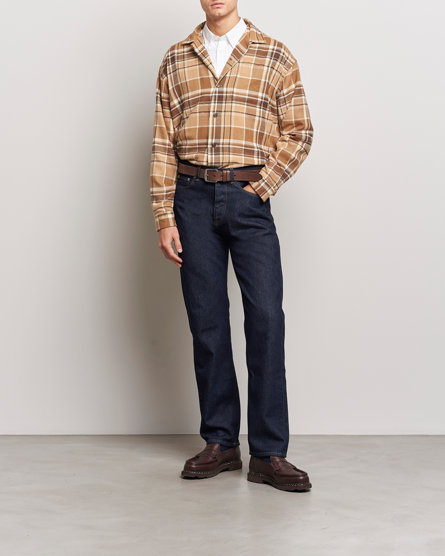 Mies | Kauluspaidat | Polo Ralph Lauren | Brushed Flannel Checked Shirt Khaki/Brown