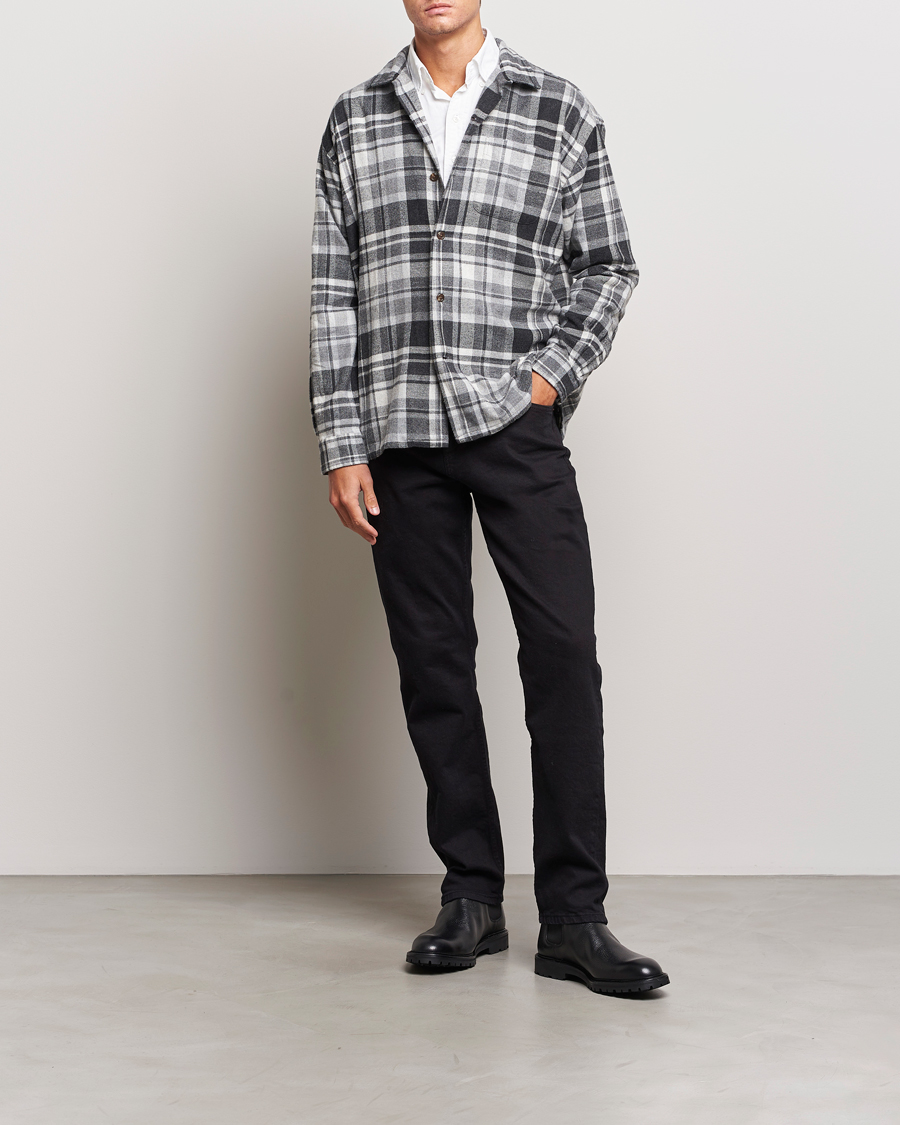 Mies | Kauluspaidat | Polo Ralph Lauren | Brushed Flannel Checked Shirt Grey
