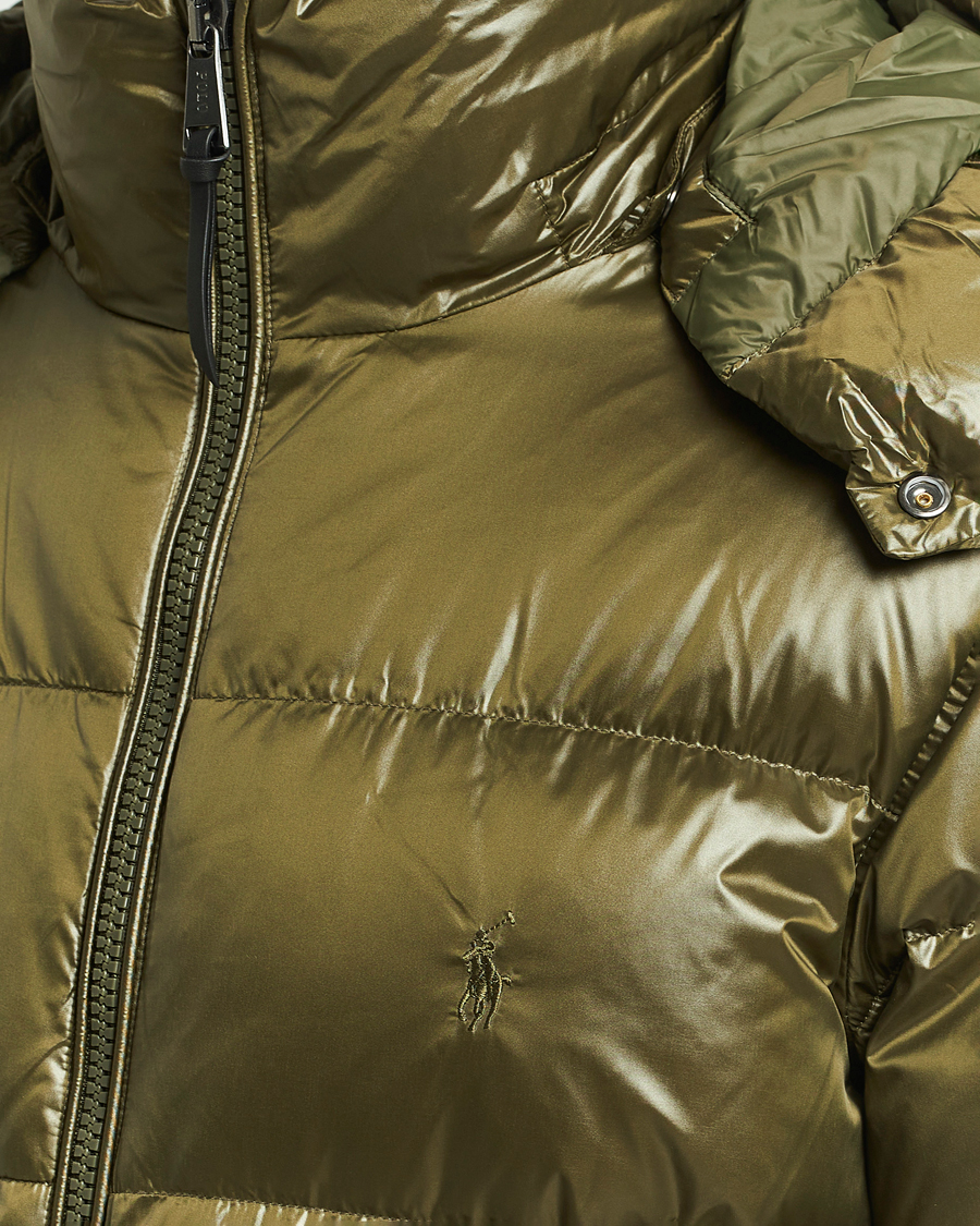 Mies | Takit | Polo Ralph Lauren | Flint Glossy Down Jacket Defender Green