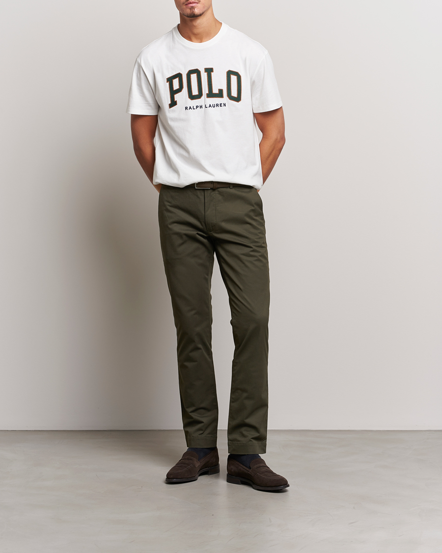 Mies | Housut | Polo Ralph Lauren | Slim Fit Stretch Chinos Oil Cloth Green