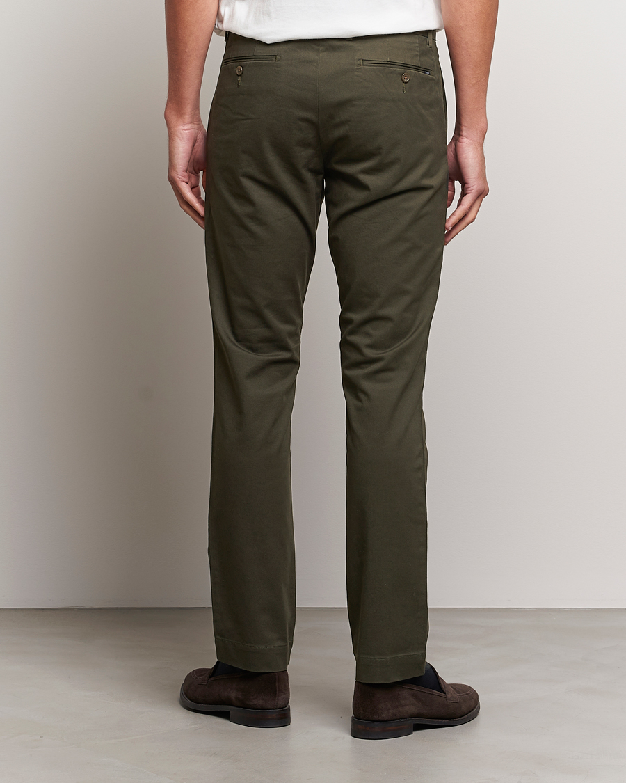 Mies | Housut | Polo Ralph Lauren | Slim Fit Stretch Chinos Oil Cloth Green