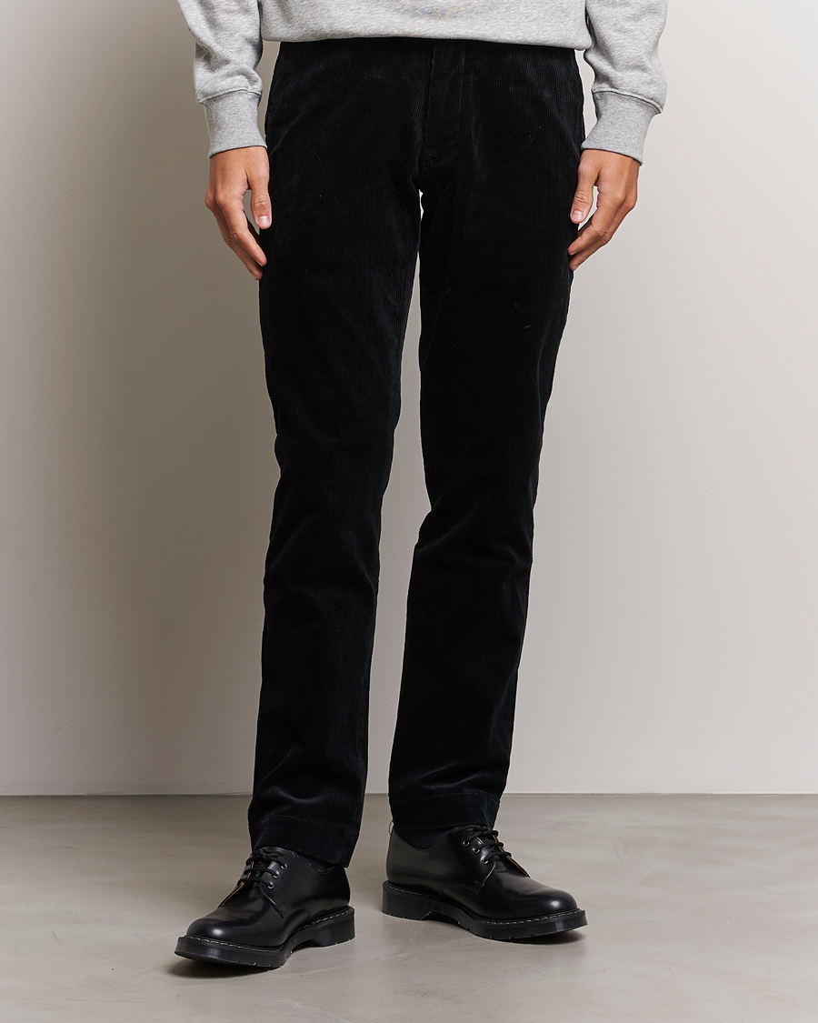 Mies | Vakosamettihousut | Polo Ralph Lauren | Bedford Slim Fit Corduroy Trousers Black