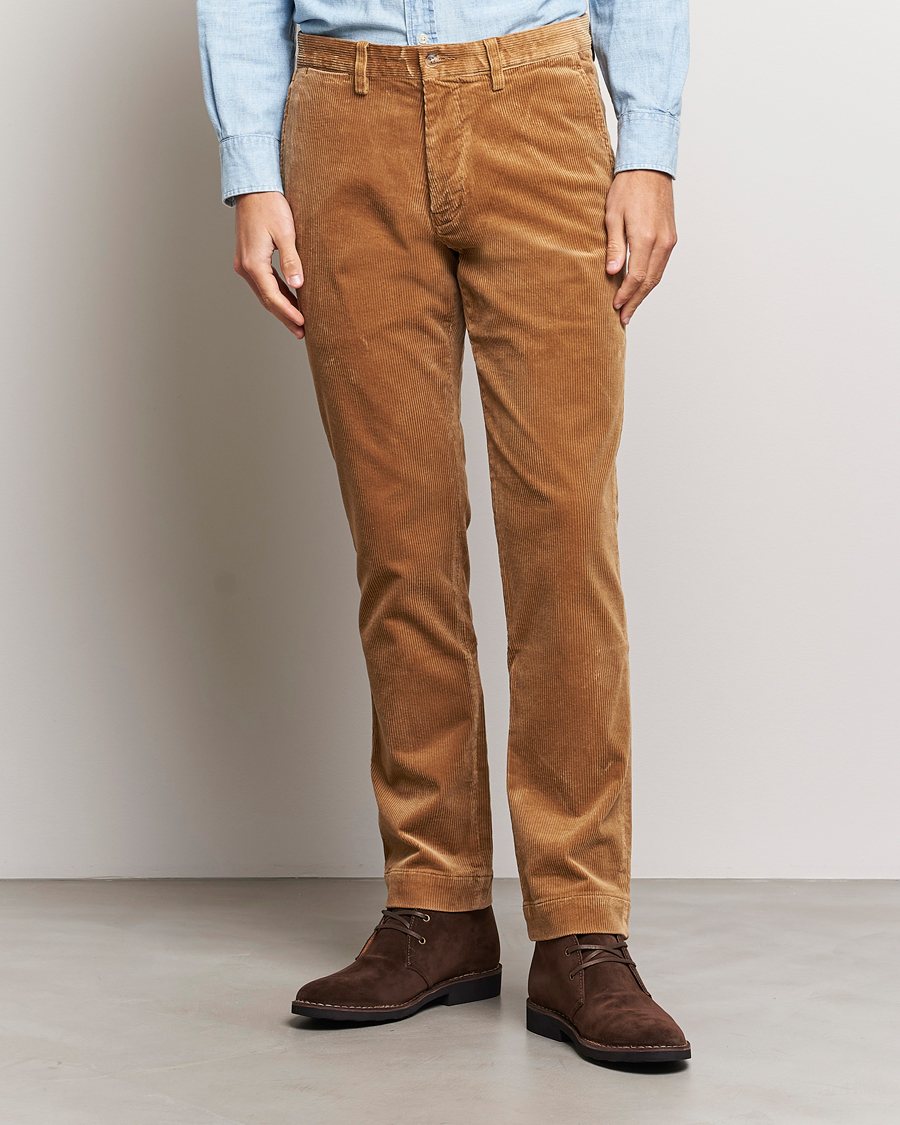 Mies | Housut | Polo Ralph Lauren | Bedford Slim Fit Corduroy Trousers Golden Brown