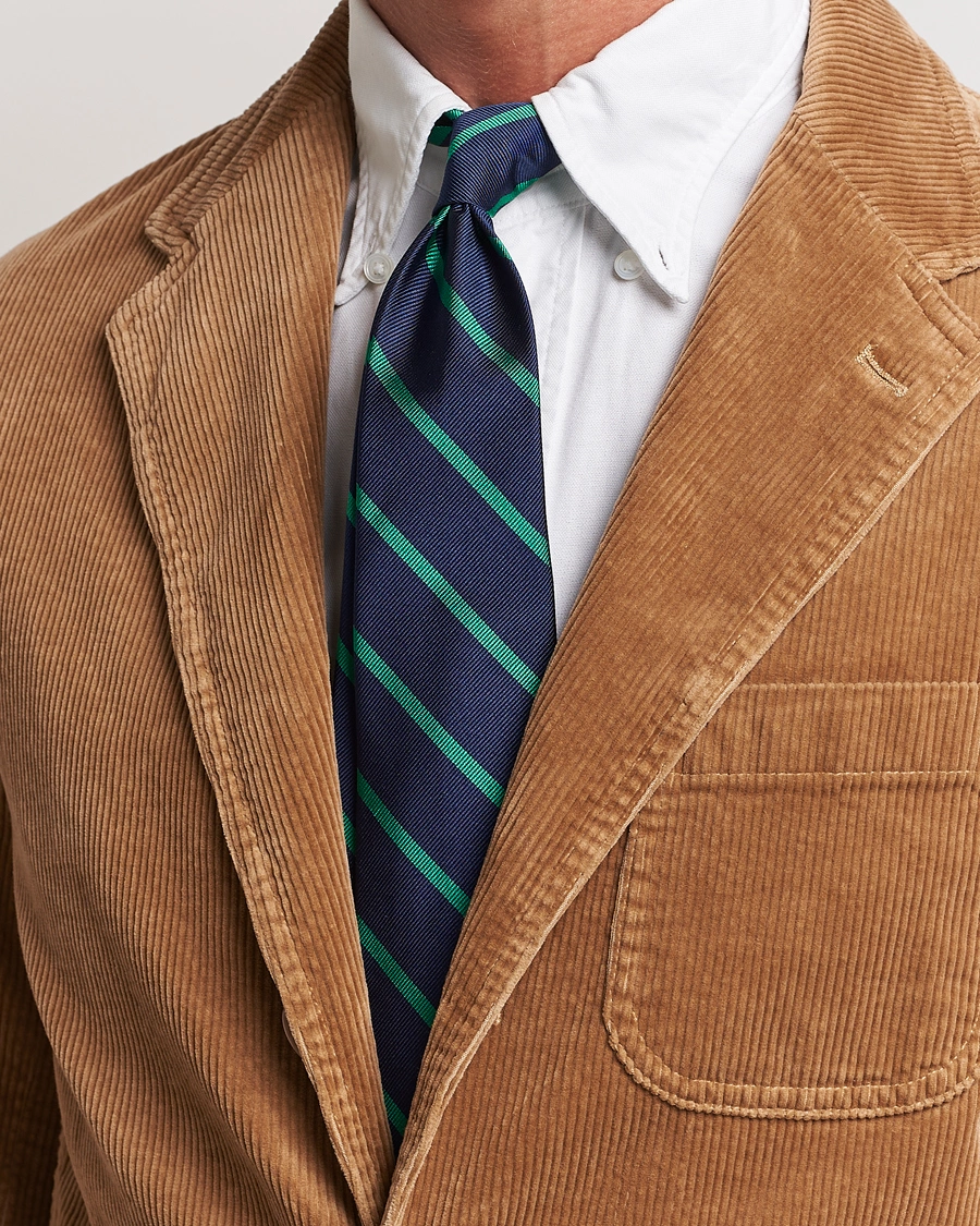 Mies | Ralph Lauren Holiday Gifting | Polo Ralph Lauren | Striped Tie Navy/Green