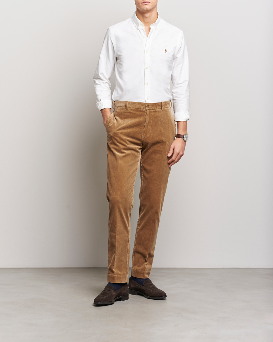 Mies | Housut | Polo Ralph Lauren | Corduroy Pleated Trousers Rustic Tan
