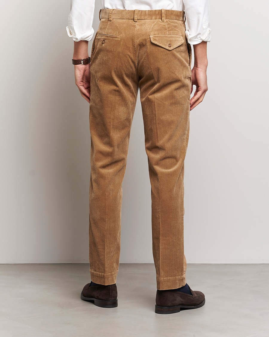 Mies | Housut | Polo Ralph Lauren | Corduroy Pleated Trousers Rustic Tan