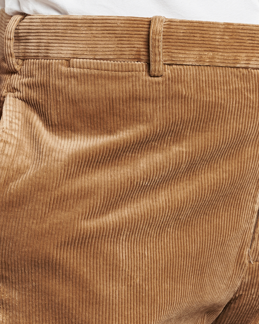 Mies | Housut | Polo Ralph Lauren | Corduroy Pleated Trousers Rustic Tan