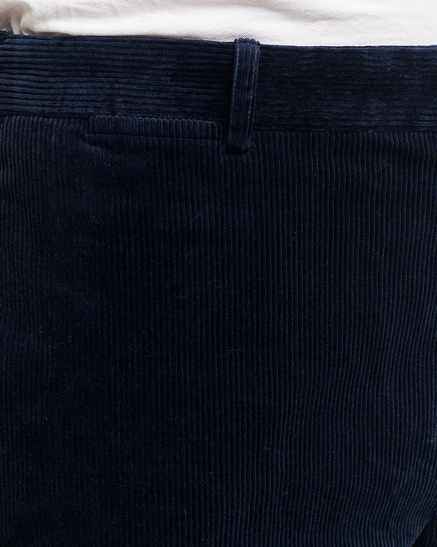 Mies | Housut | Polo Ralph Lauren | Corduroy Pleated Trousers Aviator Navy