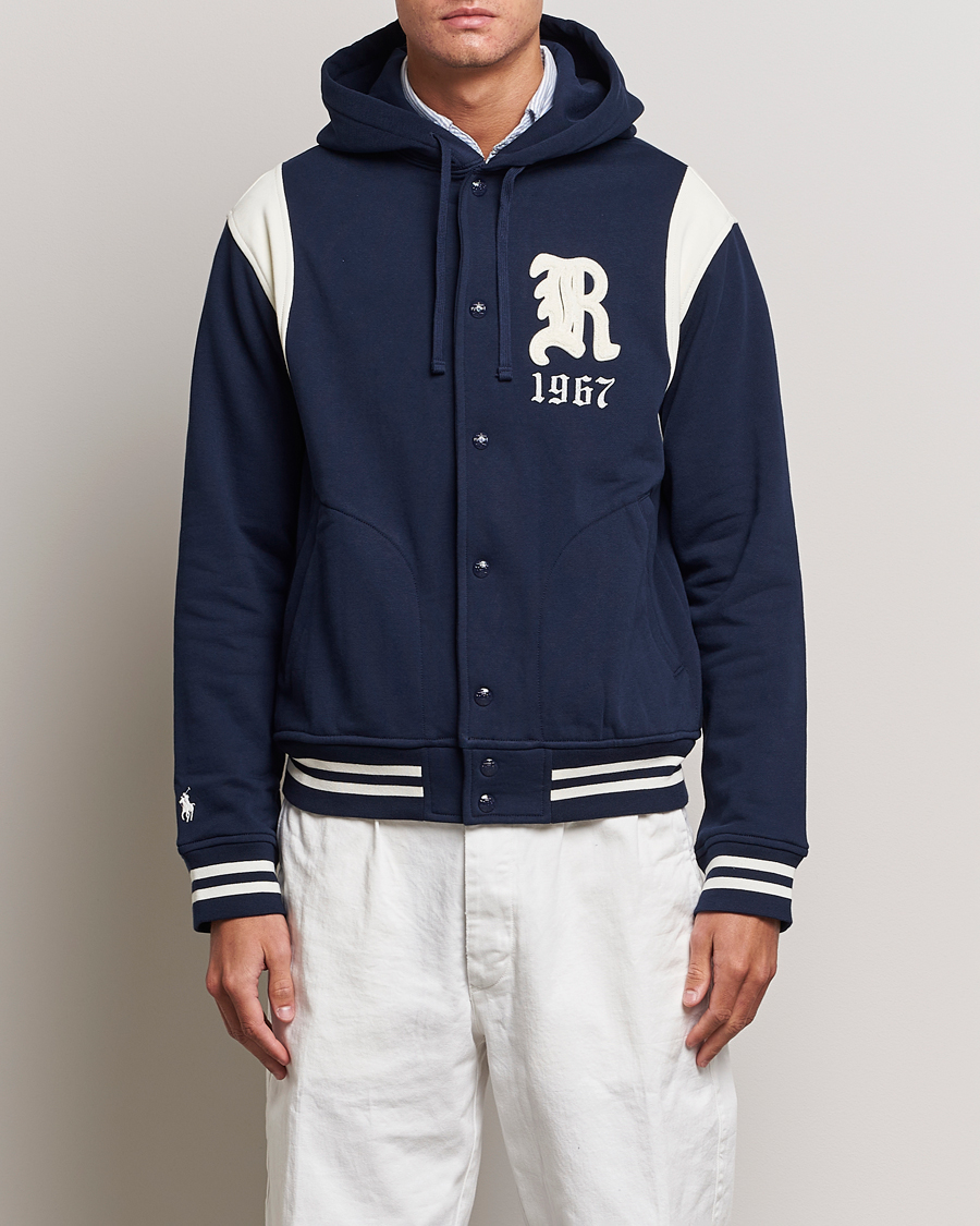 Mies |  | Polo Ralph Lauren | Athletic Fleece Jacket Cruise Navy/Clubhouse Cream