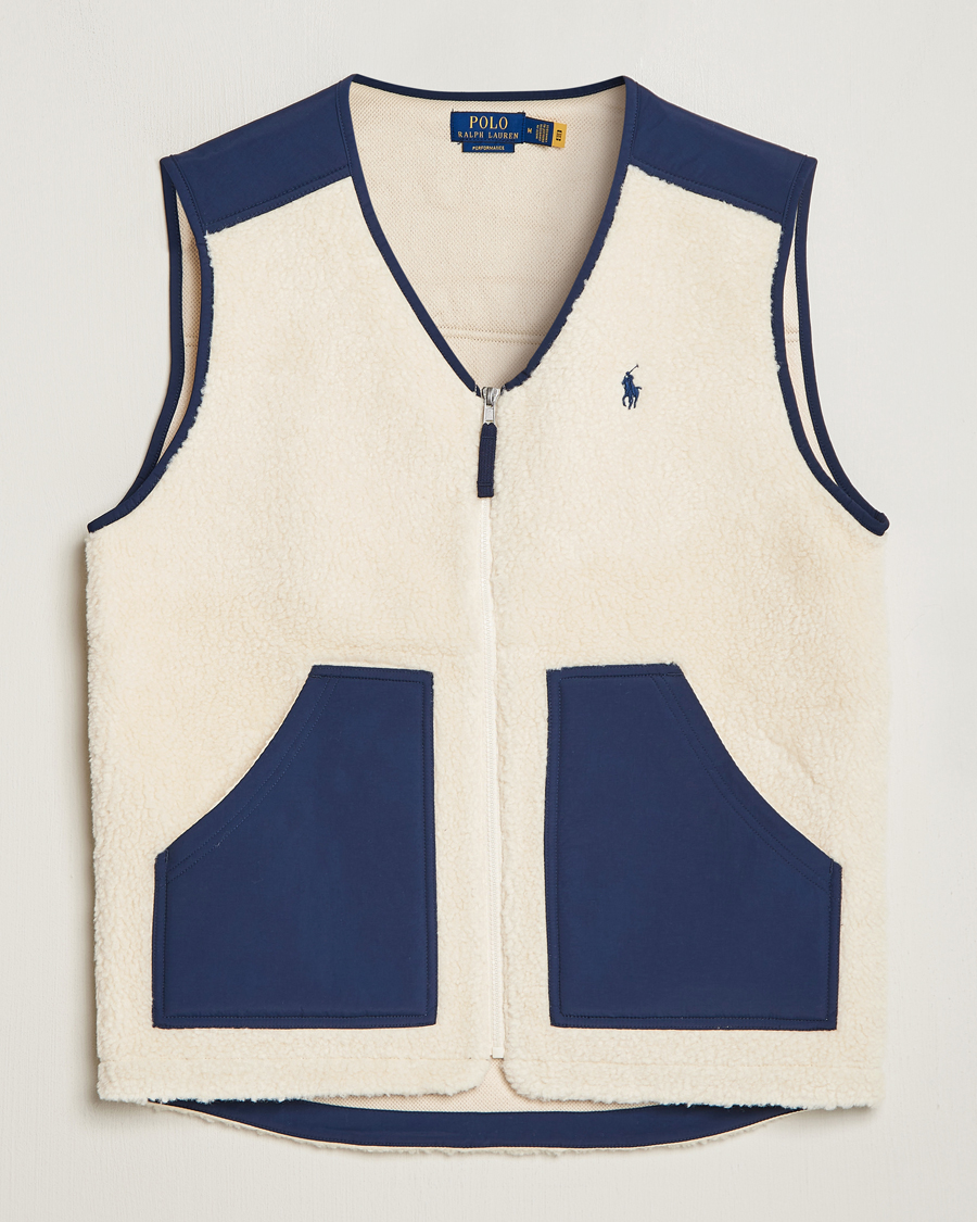 Mies |  | Polo Ralph Lauren | Gilet Pile Vest Winter Cream/Newport Navy