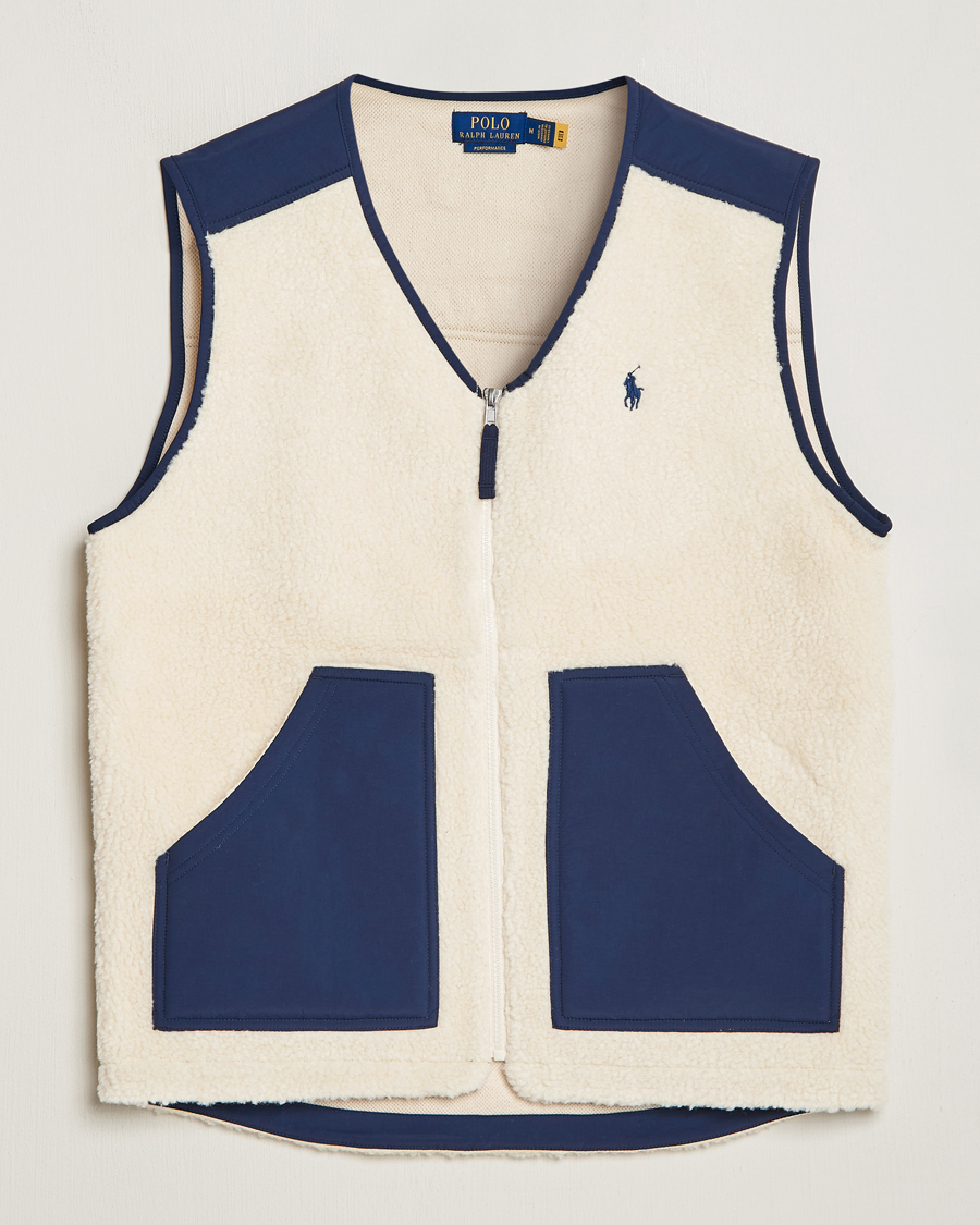 Mies | Takit | Polo Ralph Lauren | Gilet Pile Vest Winter Cream/Newport Navy