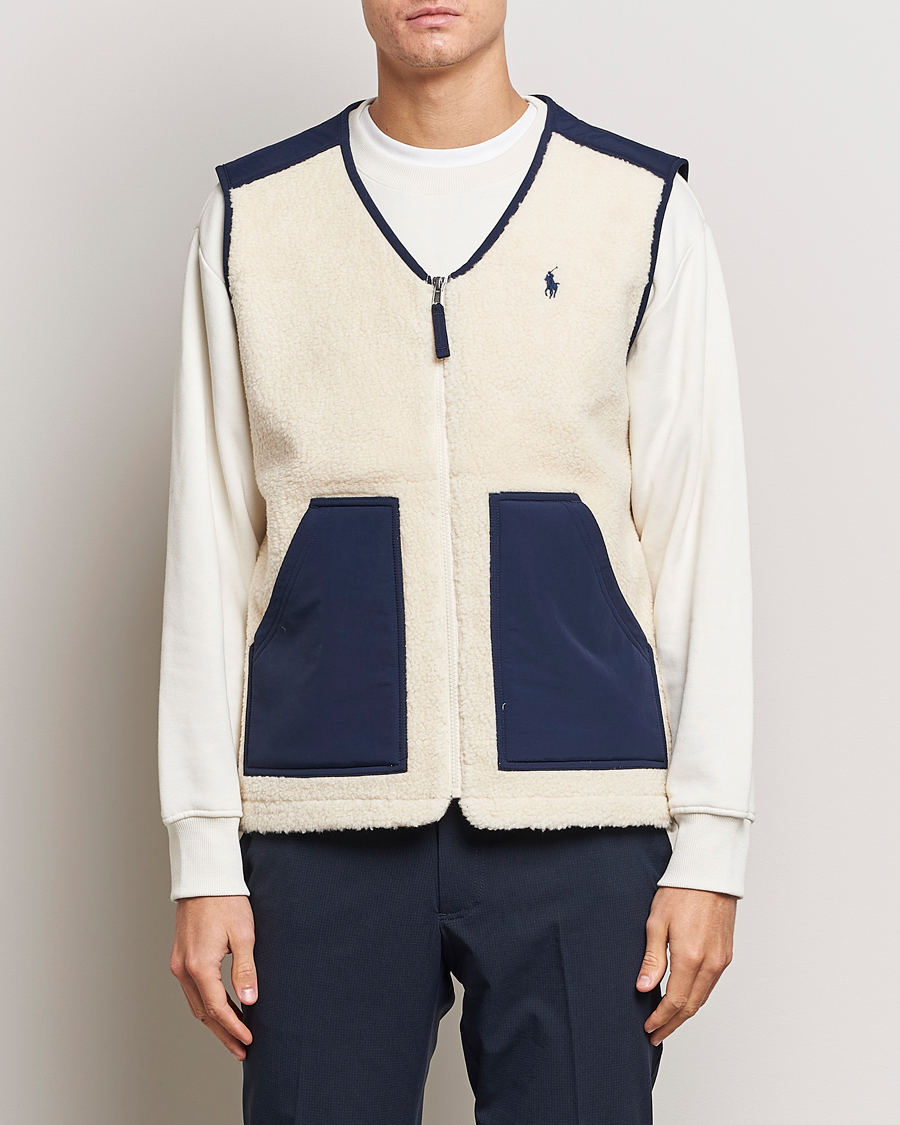 Mies | Takit | Polo Ralph Lauren | Gilet Pile Vest Winter Cream/Newport Navy