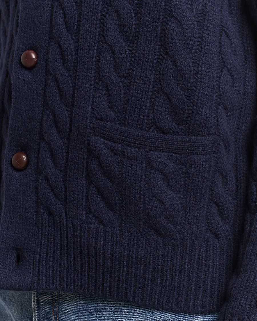 Mies | Puserot | Polo Ralph Lauren | Wool Cable Cardigan Hunter Navy