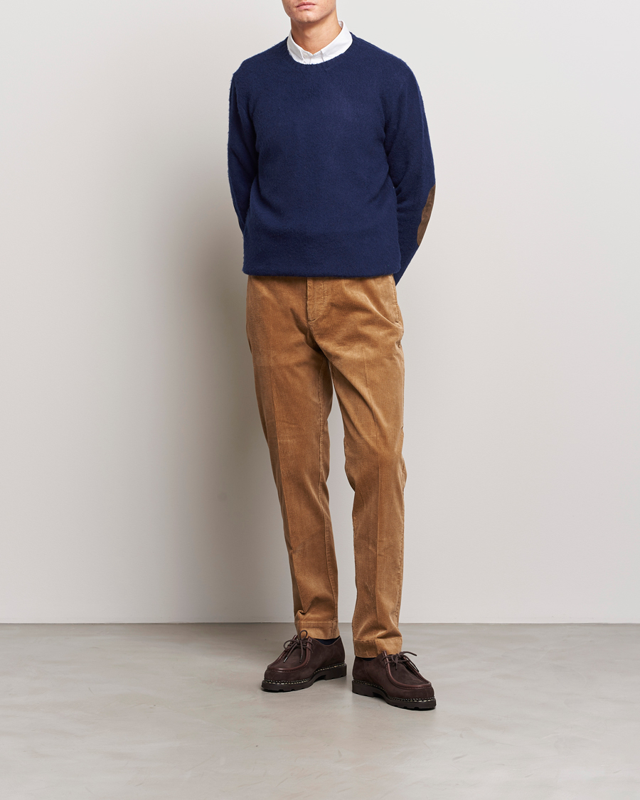 Mies | Puserot | Polo Ralph Lauren | Wool/Cashmere Patch Crew Neck Bright Navy