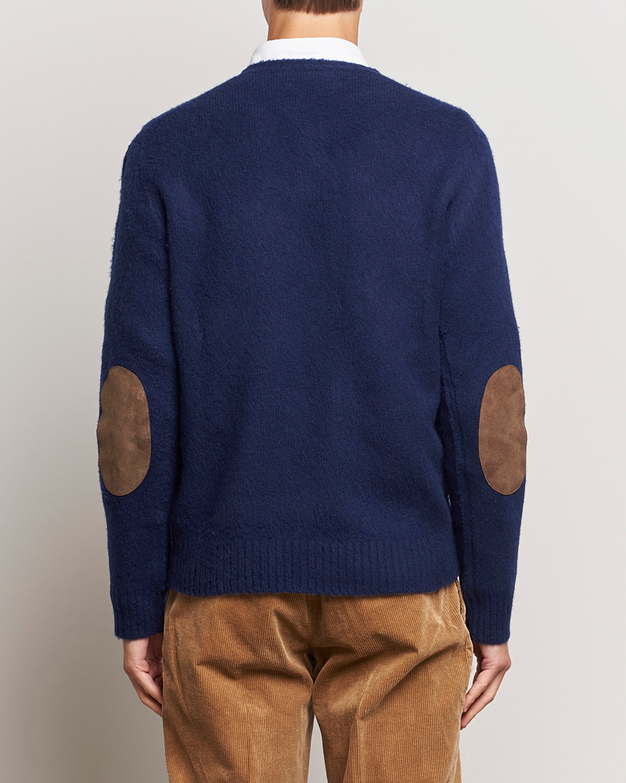 Mies | Puserot | Polo Ralph Lauren | Wool/Cashmere Patch Crew Neck Bright Navy