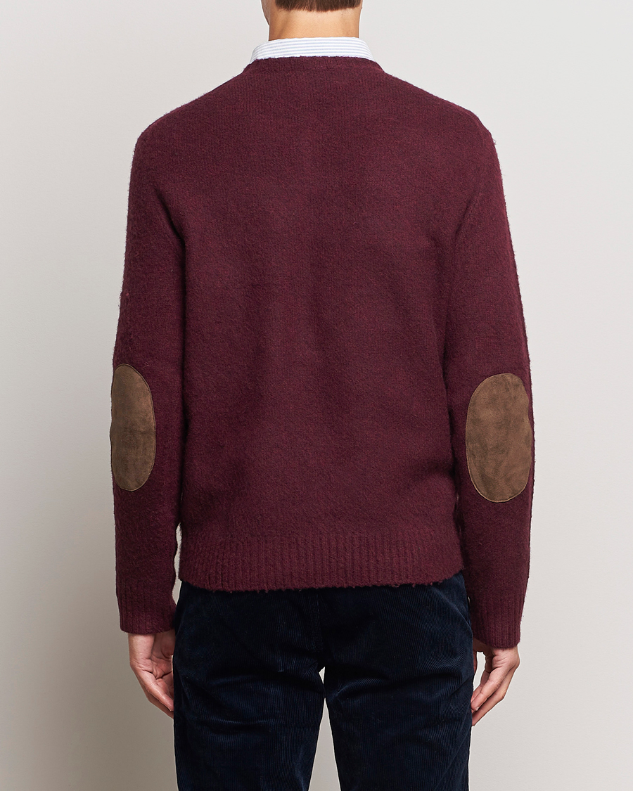 Mies | Puserot | Polo Ralph Lauren | Wool/Cashmere Patch Crew Neck Wine Heather