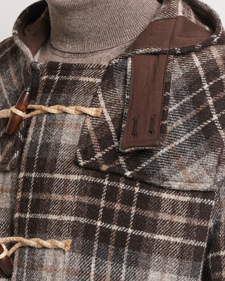 Mies | Takit | Gloverall | De Bonne Facutre Wool Duffle Coat Black/Grey