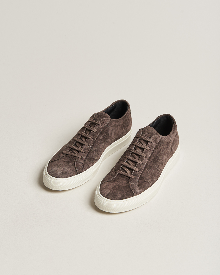 Mies | Common Projects Original Achilles Suede Sneaker Warm Grey | Common Projects | Original Achilles Suede Sneaker Warm Grey