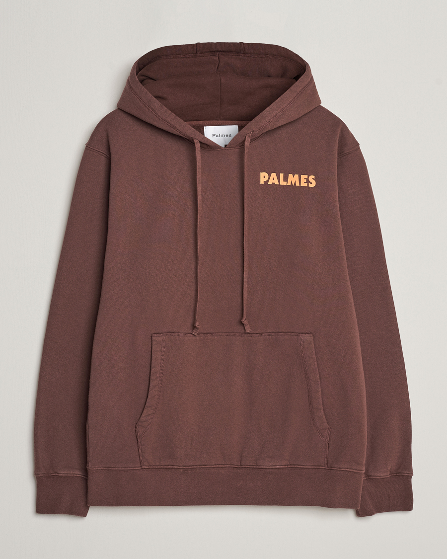 Mies | Puserot | Palmes | Bloody Hooded Sweatshirt Brown
