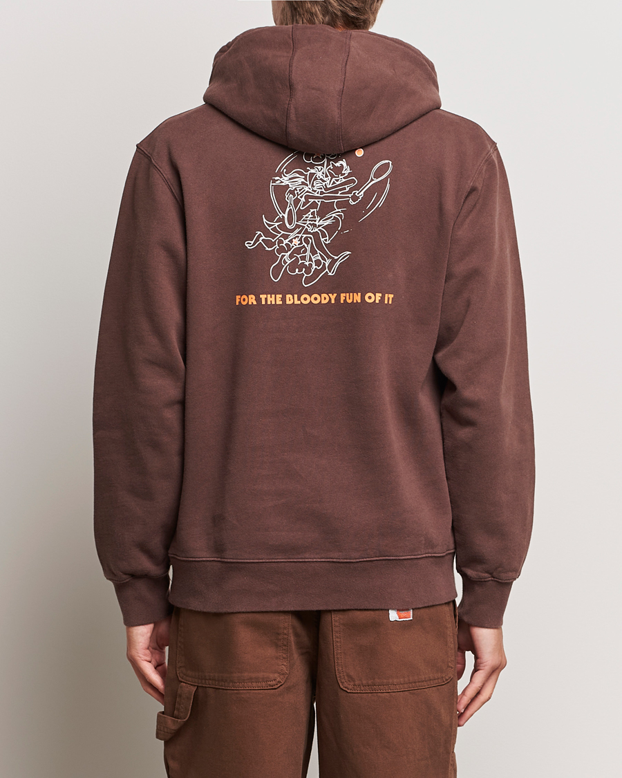Mies | Puserot | Palmes | Bloody Hooded Sweatshirt Brown