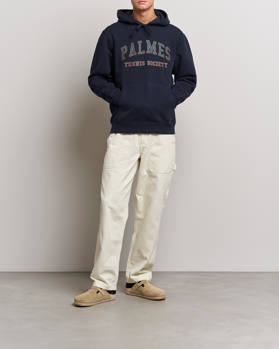 Mies | Puserot | Palmes | Mats Hooded Sweatshirt Navy