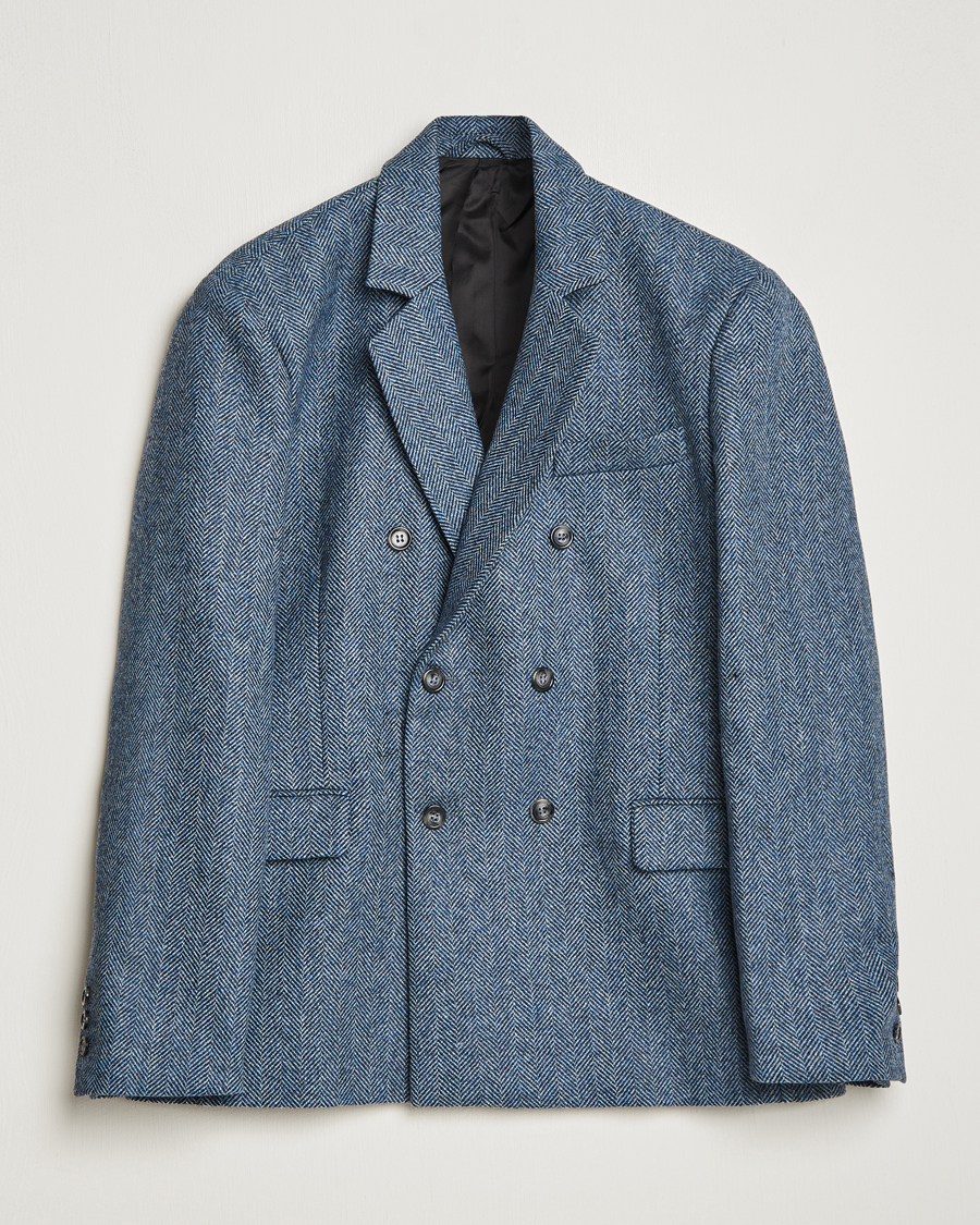 Mies | Pikkutakit | Palmes | Double Blaze Tweed Sport Coat Navy Herringbone