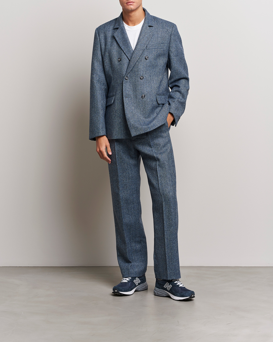 Mies | Pikkutakit | Palmes | Double Blaze Tweed Sport Coat Navy Herringbone